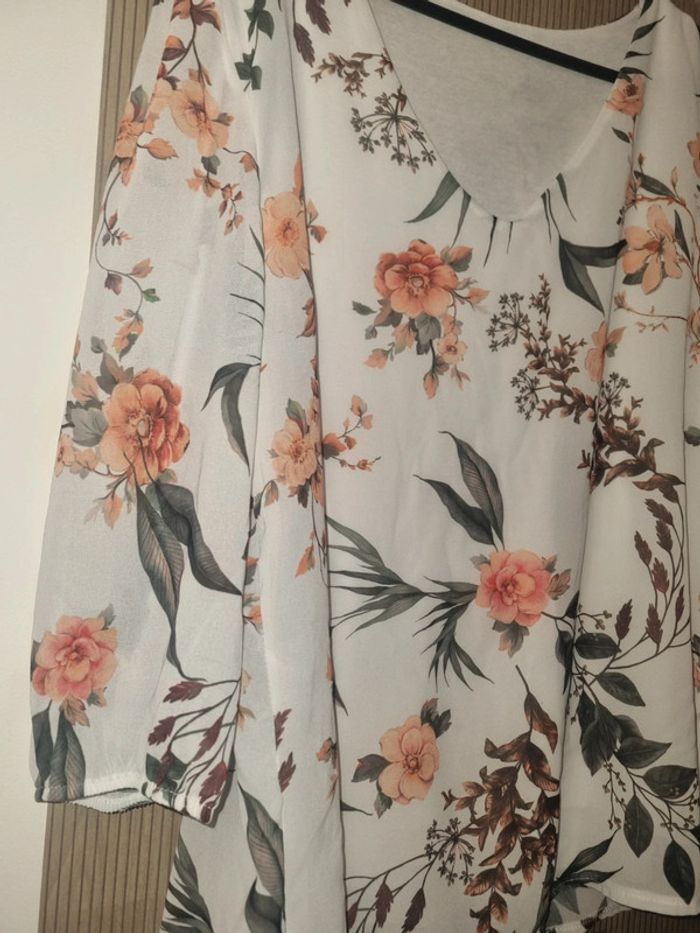 Blouse fleurie tex - photo numéro 2