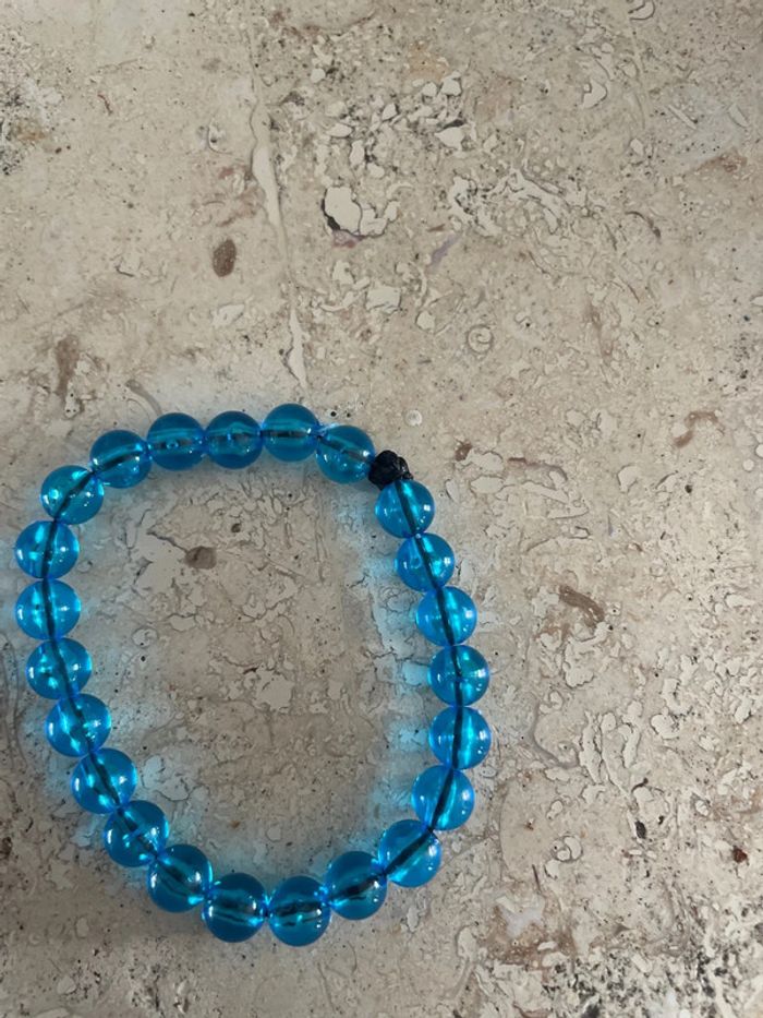 Bracelet pour enfants bleu, non élastique - photo numéro 4