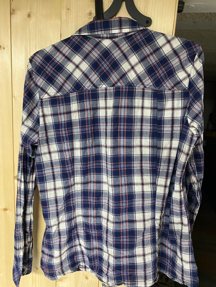 Chemise à carreaux marine - photo numéro 2