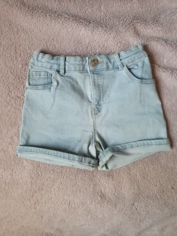 Short en jean bleu clair In Extenso taille 10 ans