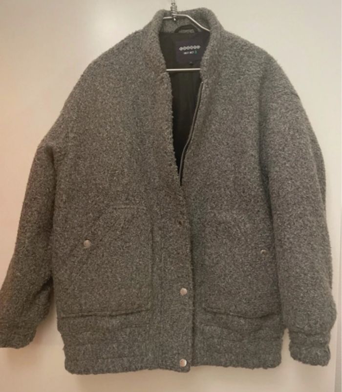Manteau en maille bouclette