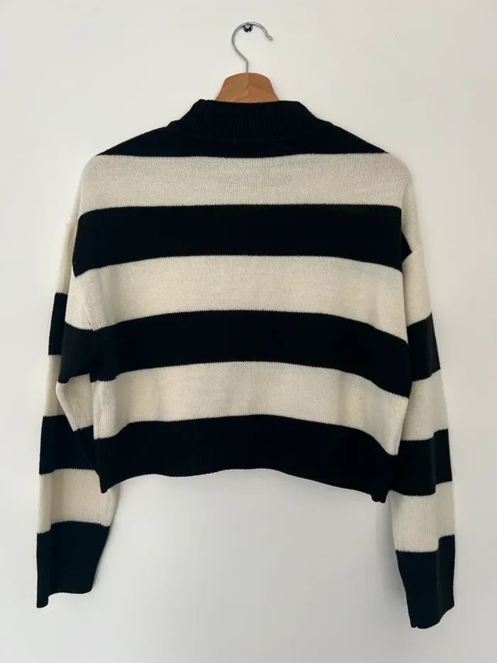 Pull rayé maille femme H&M - photo numéro 2