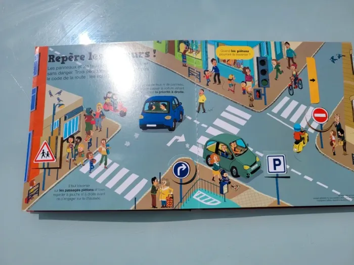 Livre animé de flaps, tirettes.. Kididoc 🚢 Les Transports 🛩 - photo numéro 7