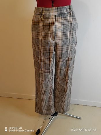 Pantalon 7/8a carreaux
