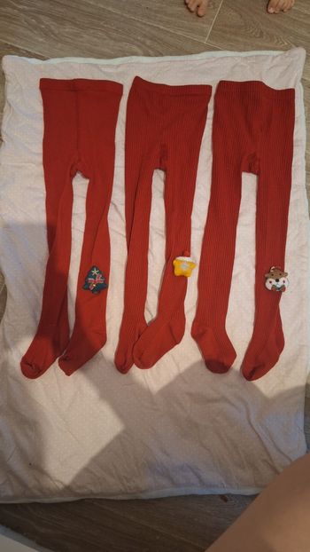 Lot de 3 collants Noël fille