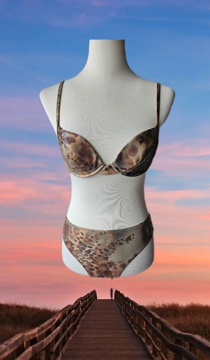 Maillot de bain 2 pièce, sans marque, taille 34/36 - photo numéro 3