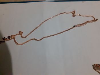 collier +plaquer or  585k  pierre saphir