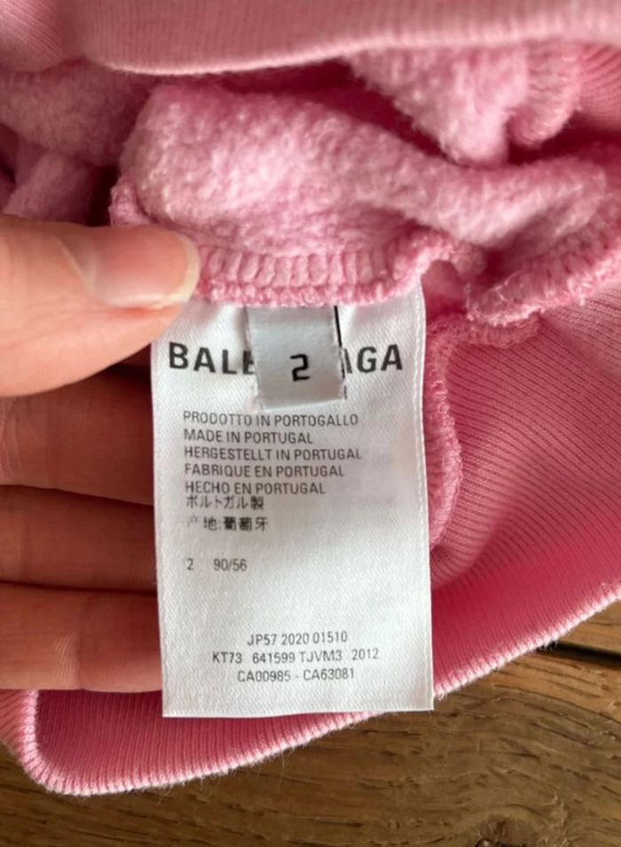 Sweat à capuche rose Balenciaga - photo numéro 3
