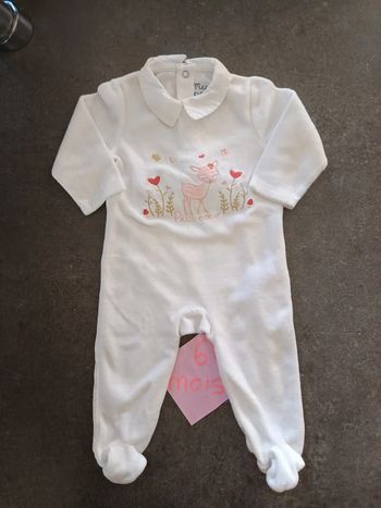 Pyjama biche coeur 6 mois