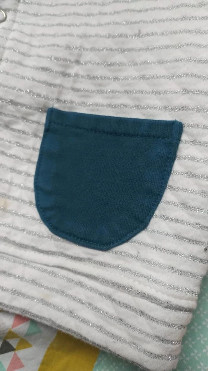 Gilet matelassé fait main Style Petit Bateau 18 mois - photo numéro 3