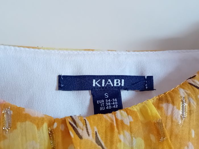Débardeur Jaune fleuri Taille S - photo numéro 2