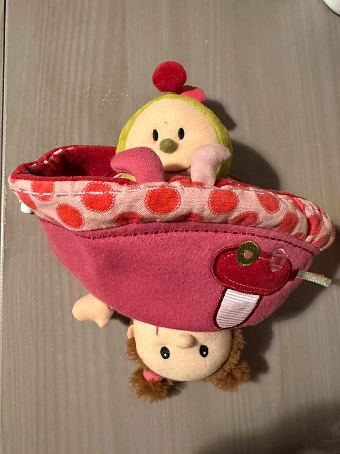 Doudou Peluche Réversible Fille Fée Coccinelle Liz Lilliputiens