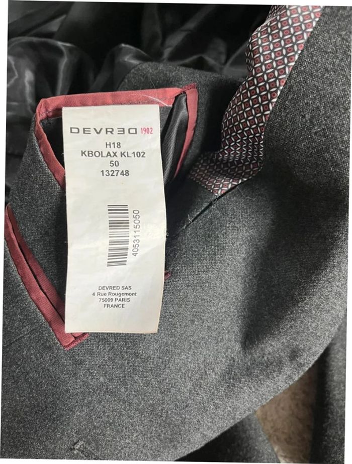Ensemble costume veste taille 50 et pantalon taille 38 Devred - photo numéro 8