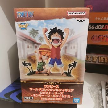 Figurine One Piece de Luffy et Nami Log Stories WCF