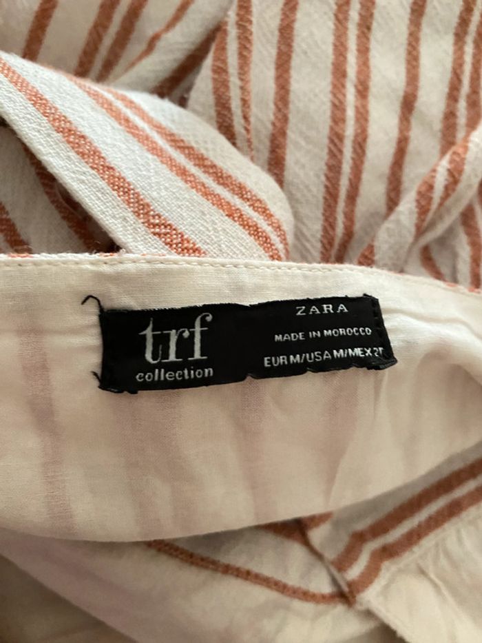 Mini Robe Zara  Imprimée Rayures Taille S - photo numéro 7