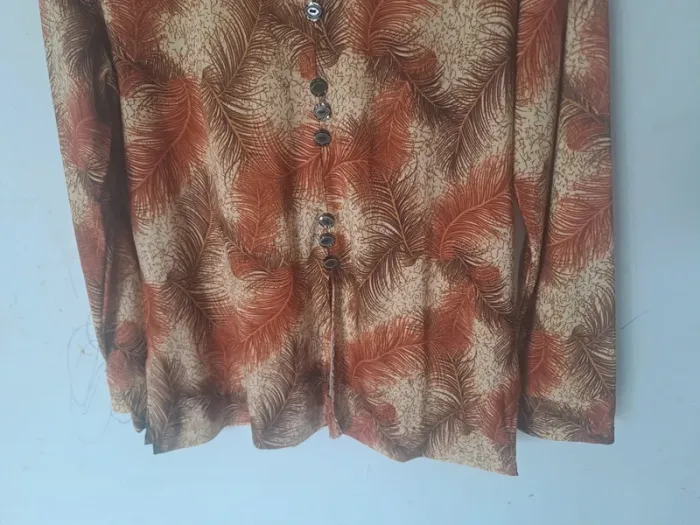 Blouse fluide vintage C&Y Taille L - photo numéro 3