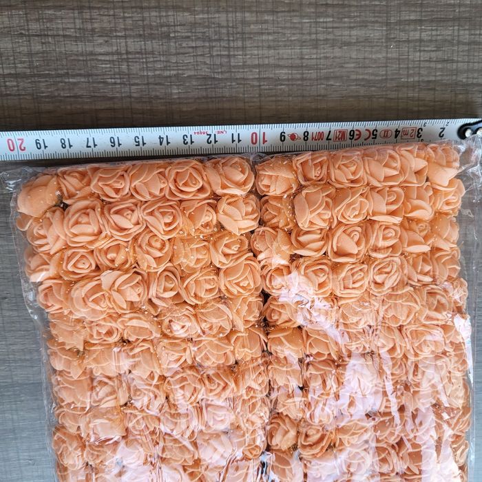 Lot de 144 roses orange pour activité créative - photo numéro 2