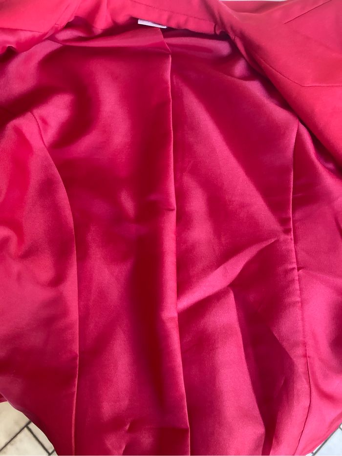 Veste blazer élégante TRÈS BON ÉTAT  pour femme taille 40 couleur rouge - photo numéro 7