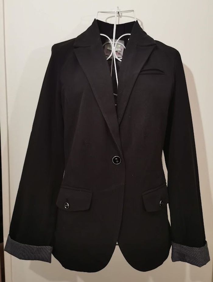 Élégante veste Blazer Noire Classique - photo numéro 2