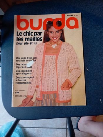 Livre Burda le chic par les mailles pour elle et lui
