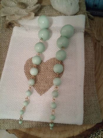 Boucles d'oreilles bleu amazonite