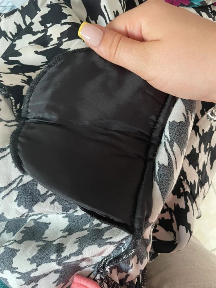 🤍 Joli Blazer Femme Grain de Malice - Motif Pied de Poule Noir & Blanc (Taille 42) 🖤 - photo numéro 7