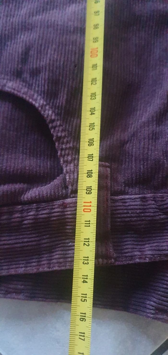 Pantalon velour bordeaux - photo numéro 7