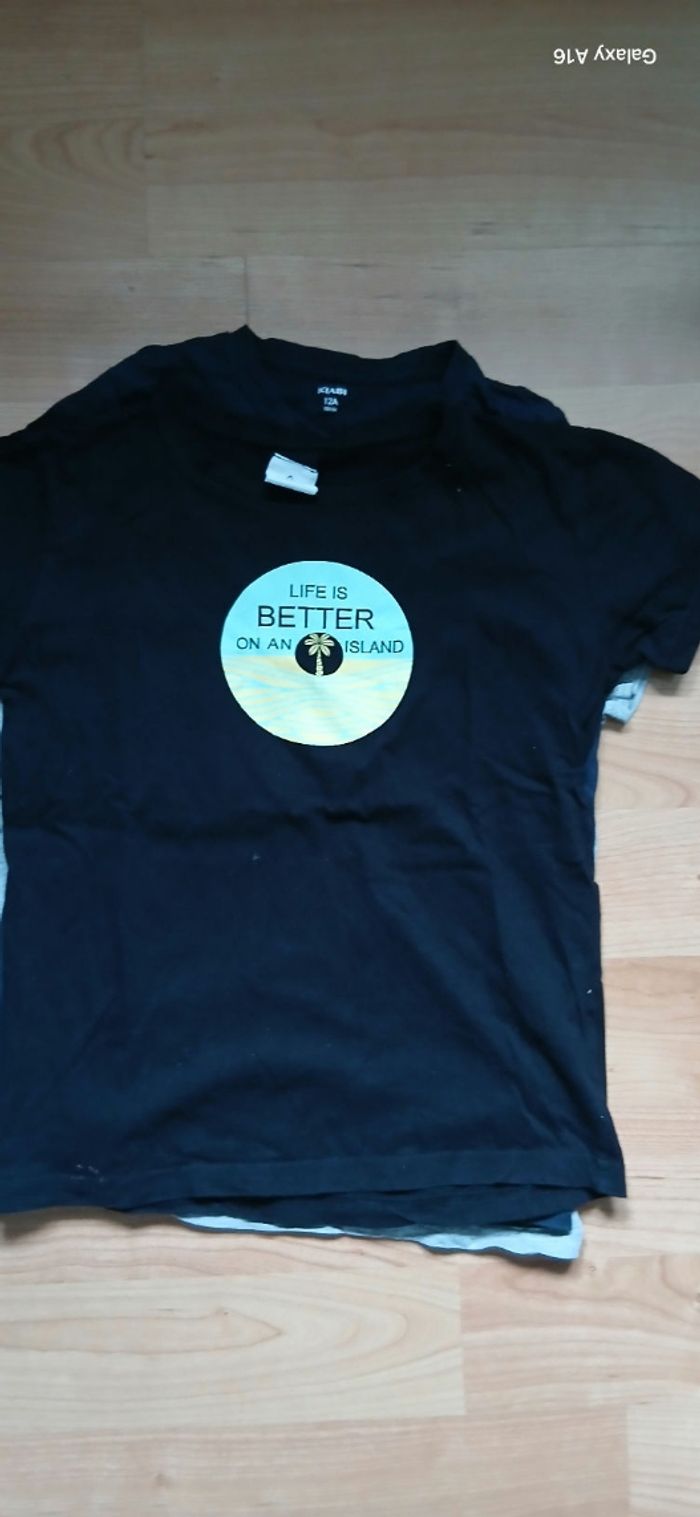 3 tee-shirts taille 12 ans - photo numéro 3