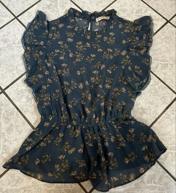 Blouse bleue – Exquiss’s – Taille S -Très bon état