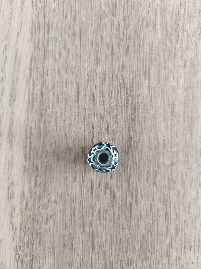 Charm en Verre de Murano Bleu Galaxie & Étoile pandora