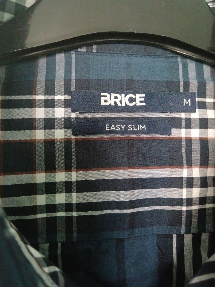 Chemise à carreaux bleue et blanche Brice Taille M– style casual 👕 - photo numéro 2