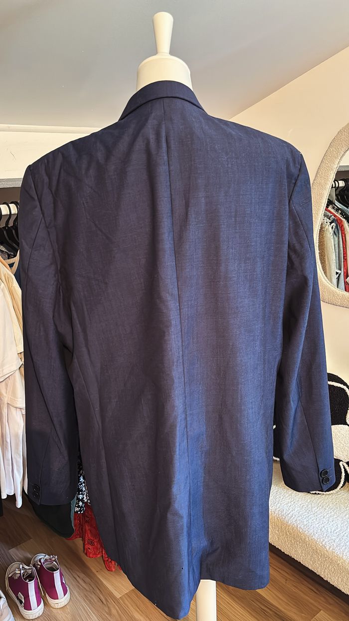 Veste de costume homme bleu Kenzo T58 - photo numéro 4