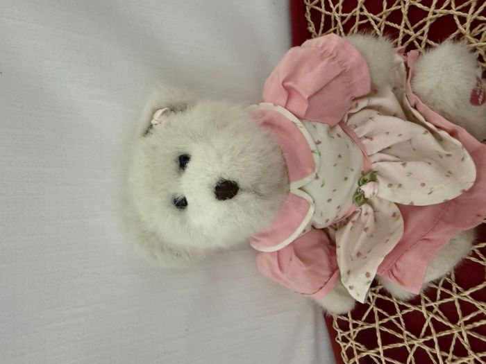 Collection Boyd's ours Girl Rose n°1 Mom Robe rose à fleurs 1988-2006 Ours de Boyd - photo numéro 5