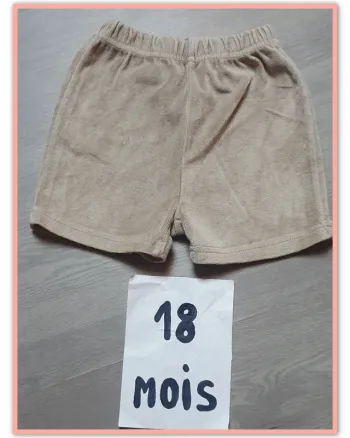 Short éponge 18mois garçon