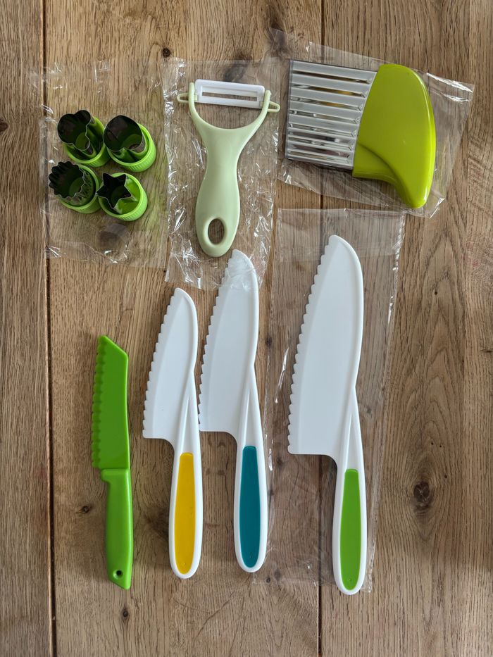 Set lot 10 pièces couteaux de Cuisine Montessori Sécurisé  pour Enfants Couteaux & Accessoires