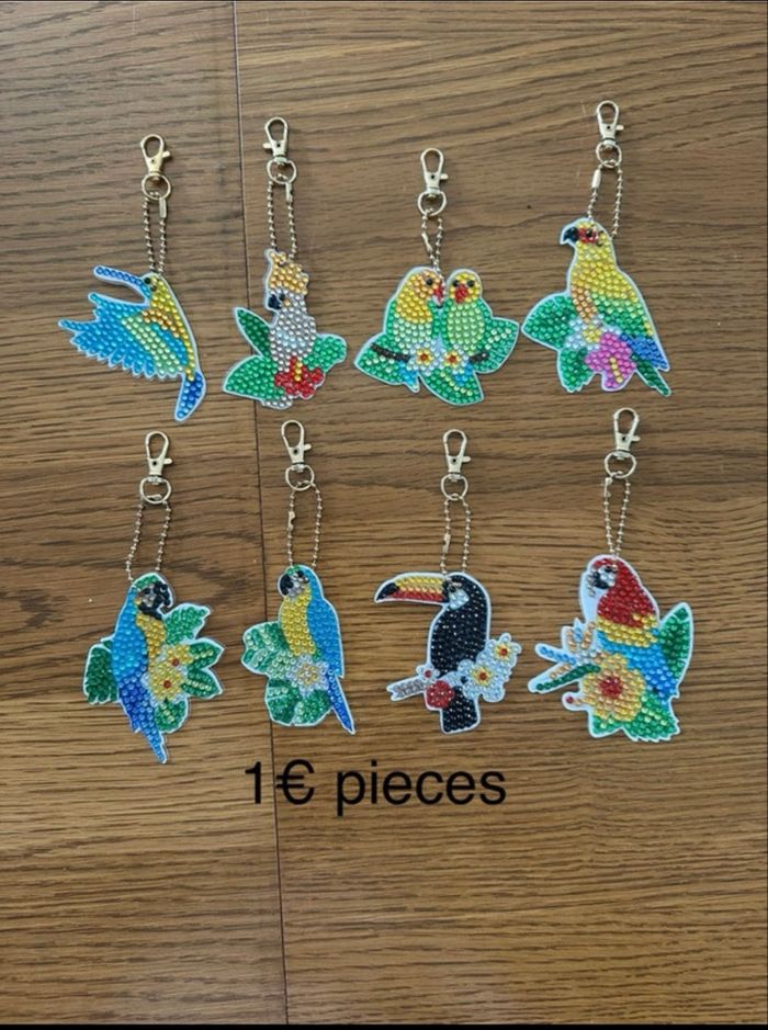 Porte cles peinture diamant