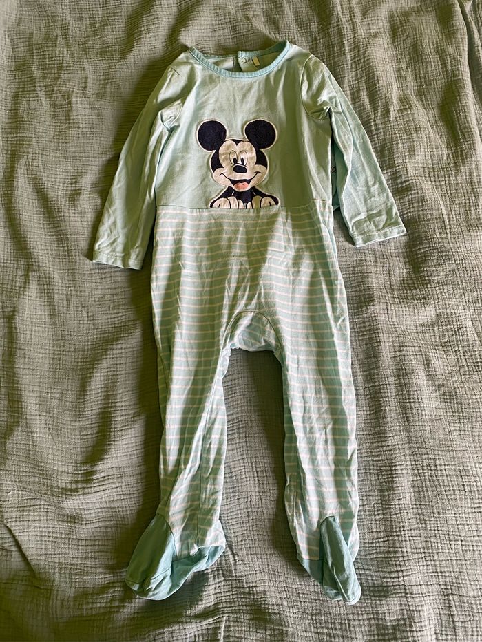 Pyjama une pièce léger Mickey garçon, taille 23 mois