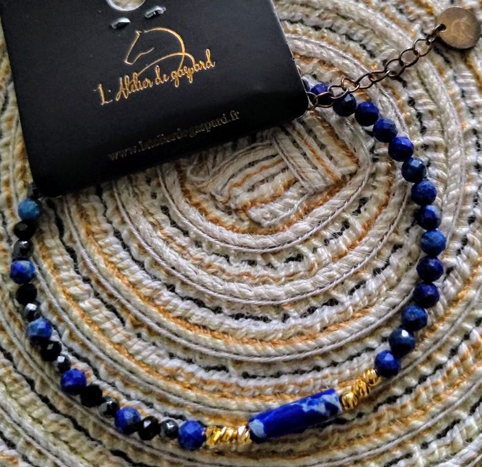 Bracelet perles bleues - Femme - photo numéro 3