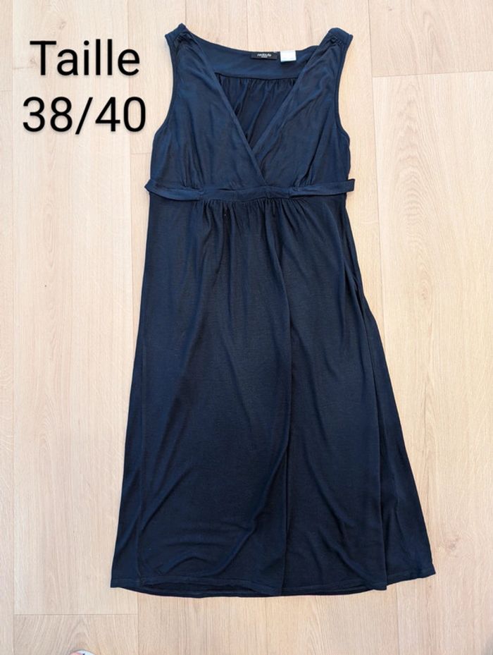 Robe sans manche bleu marine- Taille 38/40