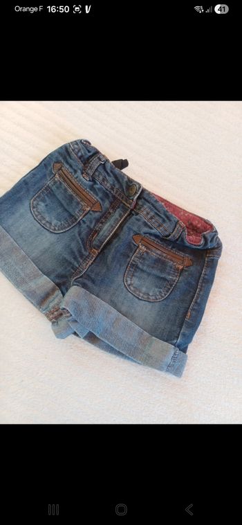Short fille taille 4 ans