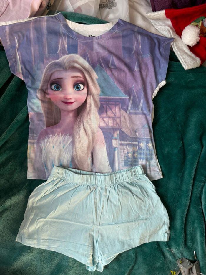 Pyjashort reine des neiges 5-6 ans