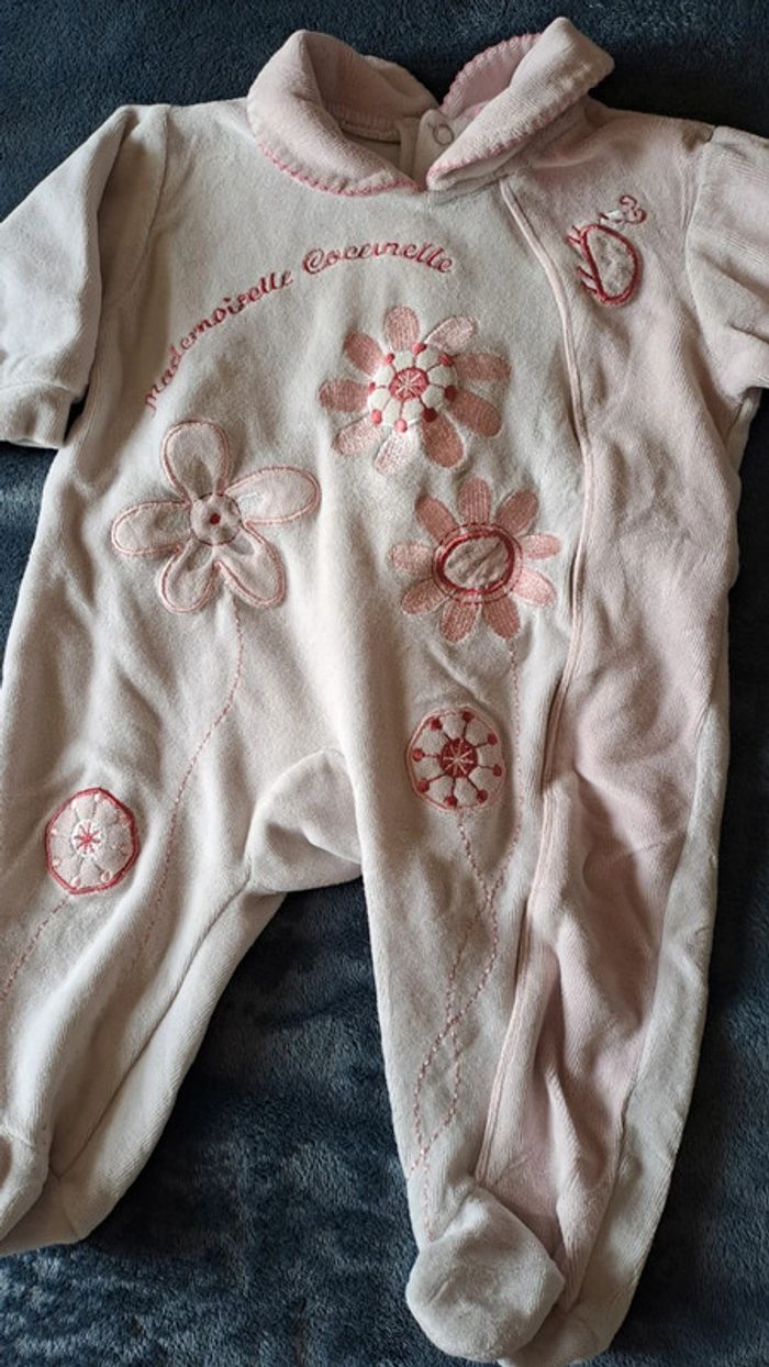 💚Pyjama velour fille 3 mois - photo numéro 2