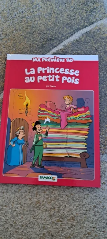 Livre 1ere BD, la princesse aux petits pois