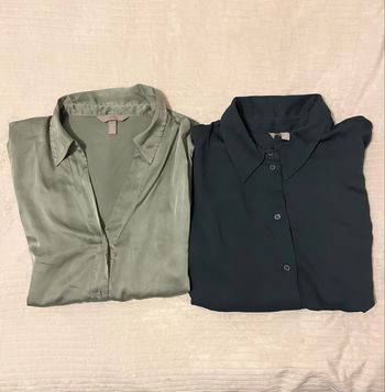 Lot de deux chemises vertes H&M