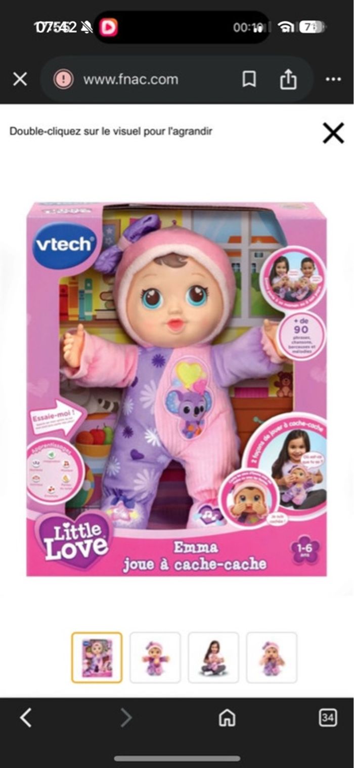 Vtech poupée joue à cache cache - photo numéro 2