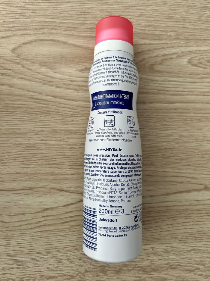 Mousse Hydratante 48h Peaux Sèches 200 Ml NIVÉA Neuve - photo numéro 2