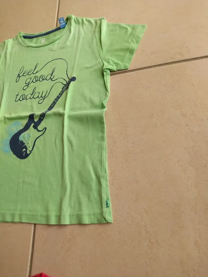 Lot de deux t-shirts d'été manches courtes garçons taille 10 ans marque Okaïdi - photo numéro 6