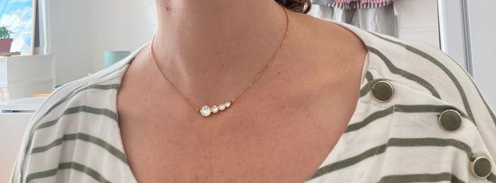 Collier ras de cou cascade