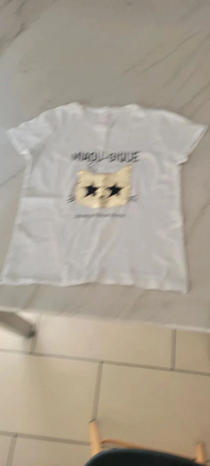 Tee shirt manches courtes La Halle Sequins - photo numéro 2