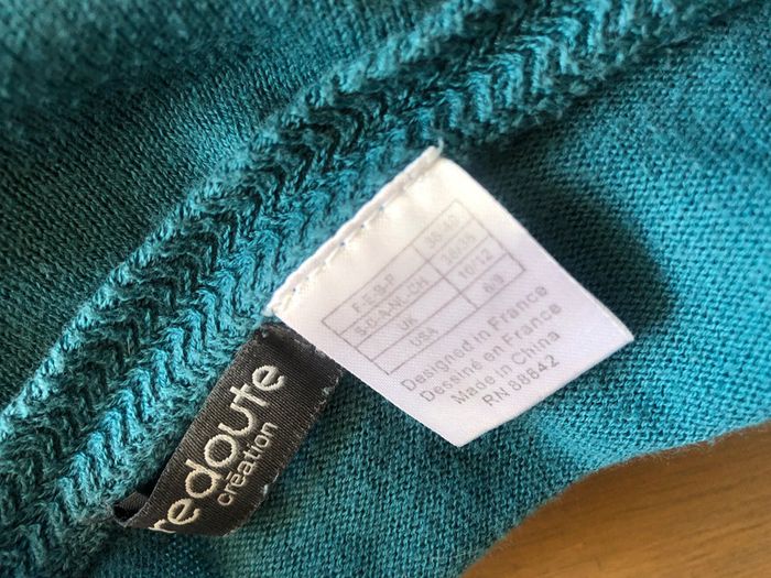 Pull fin bleu canard - photo numéro 6